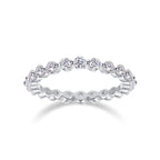 Row Of Diamonds, Moissanite Ring