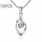 Zircon Twist Fashion Necklace Pendant