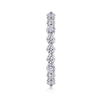 Row Of Diamonds, Moissanite Ring