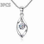 Zircon Twist Fashion Necklace Pendant