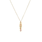 Zircon Star Pendant Stainless Steel Necklace