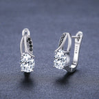 European And American Zircon Rhinestone Stud Earrings