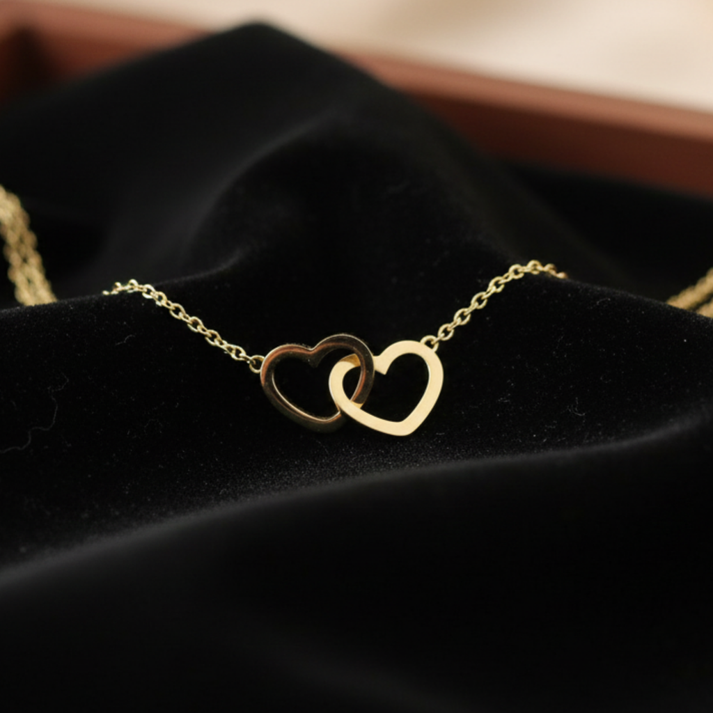 Personalized Double Heart Name Necklace • Custom Two-Name Pendant • Forever Hearts Gift for Women • Anniversary, Mom, Couples Jewelry