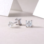 Luxurious Diamond Earrings With Square Moissanite S925 Sterling Silver