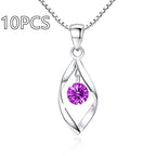 Zircon Twist Fashion Necklace Pendant