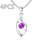 Zircon Twist Fashion Necklace Pendant